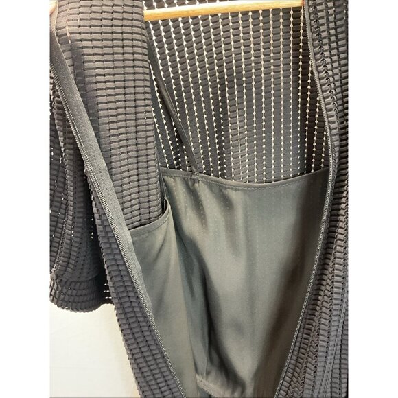 KATHARINE‎ KIDD Womens Black short sleeve mesh drop waist dress size 10 designer - Picture 5 of 12